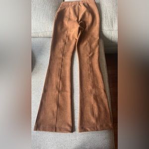 Spanx Women's Pants Faux Suede Flared Leggings